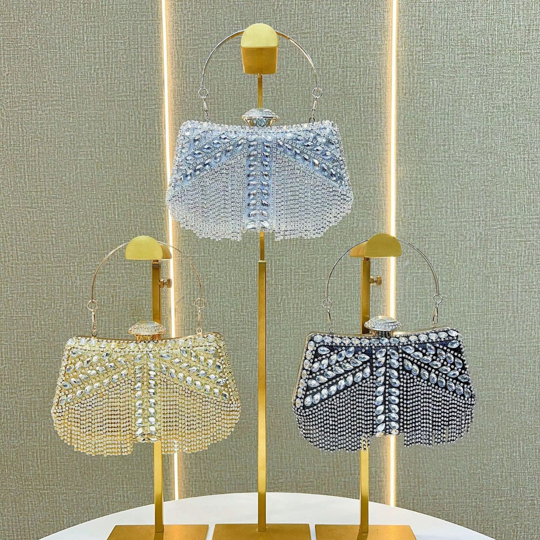 Beaded Crystal Abendtasche