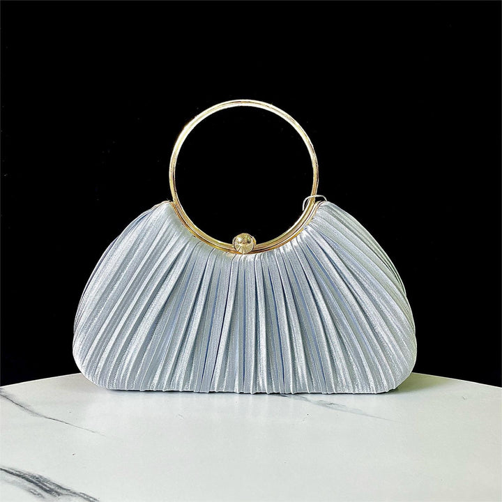 Faltbare Abendhandtasche mit Metallring