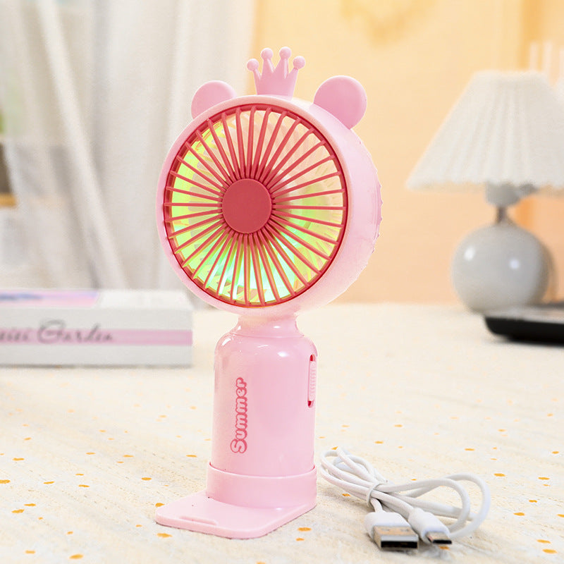 Damen Tragbarer LED-Handventilator im kreativen Tierdesign Karnz