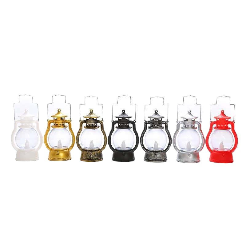 Vintage-Style LED Flameless Glaslaterne Kerzenlichter mit flackernder Flamme und tragbarem Griff Karnz
