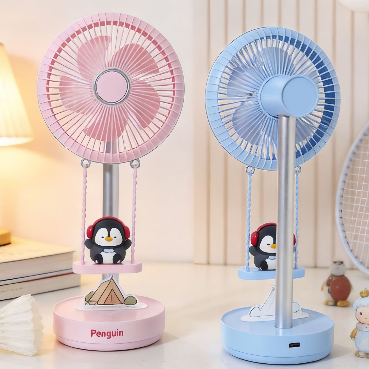 Damen Kreativer Tischventilator mit integriertem Tiermotiv Karnz