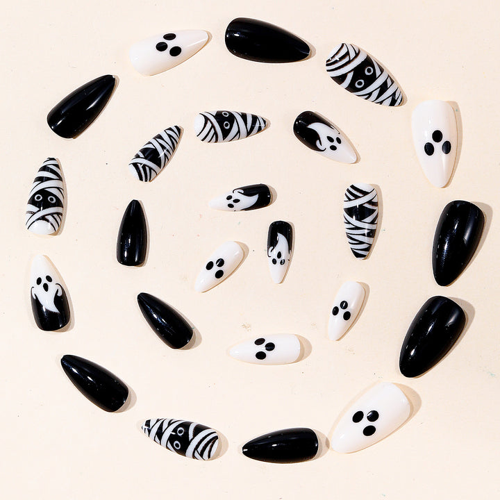 Halloween-Themen Gespenst und Mumie Nagelkunst Karnz