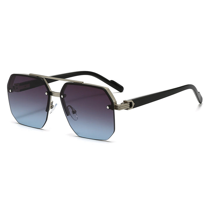 Damen modische Sonnenbrille im trendigen Sechseck-Design Karnz