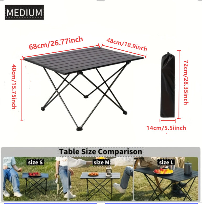 Damen Leichter Campingfaltisch Karnz