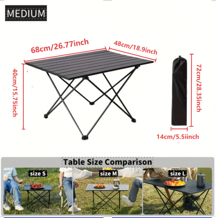 Damen Leichter Campingfaltisch Karnz