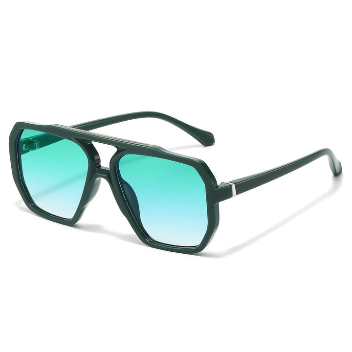 Oversized sechseckige Rahmen Sonnenbrille Karnz