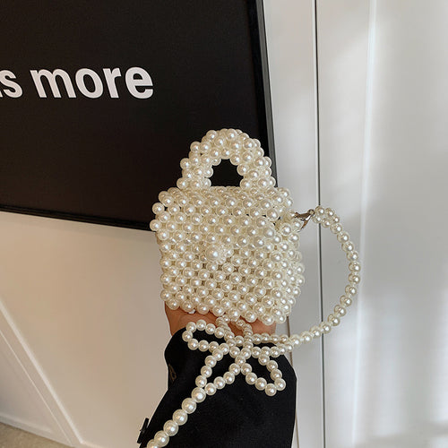 Elegante Perlen Abendhandtasche  1791041718