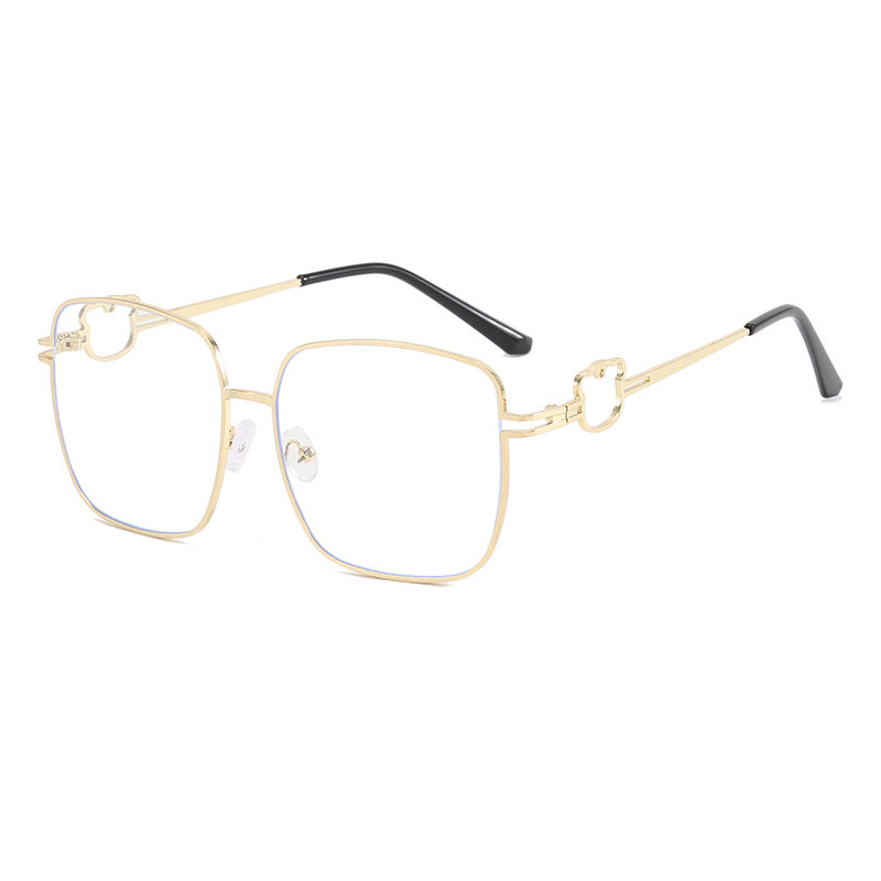 Damen modische quadratische Brille mit einzigartigen Akzenten Karnz