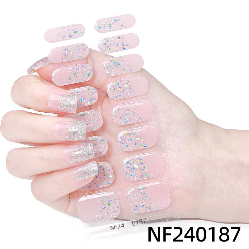 Funkelnde Gel-Nagelwickel