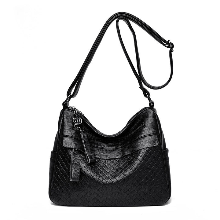 Texturierte gesteppte Schultertasche Karnz