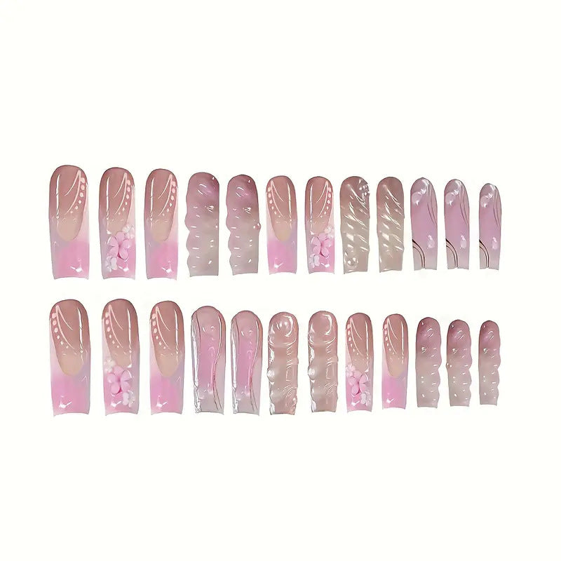 Künstlerische Blumen Nagelverzierungen Karnz 1787977866