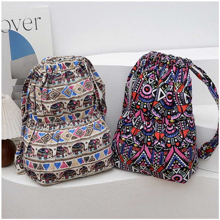 Schnürrzug Elefanten Druck Rucksack Karnz