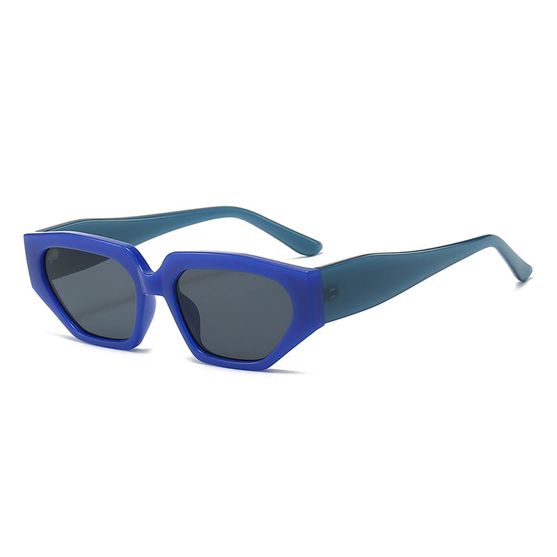 Damen Modische Sonnenbrille im innovativen polygonalen Design Karnz
