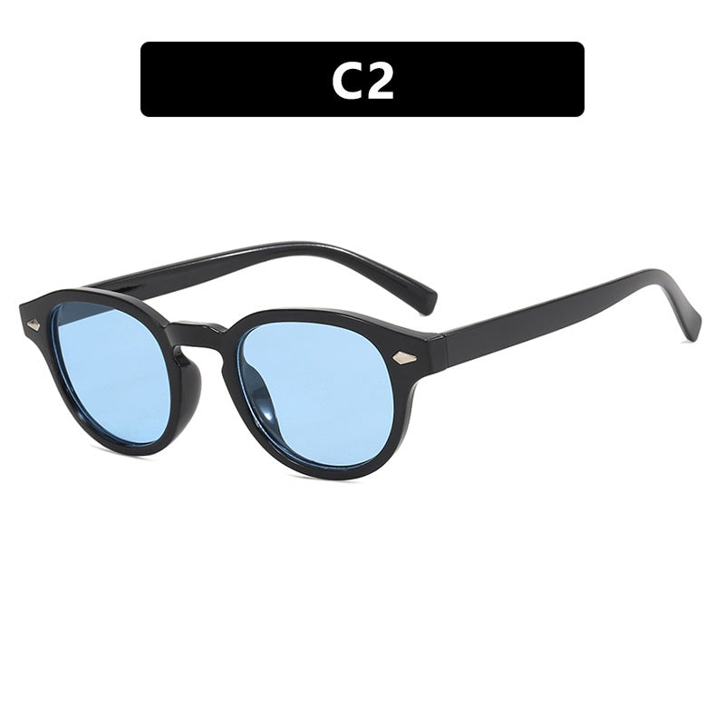 Damen runde Sonnenbrille mit elegantem Design und UV-Schutz Karnz