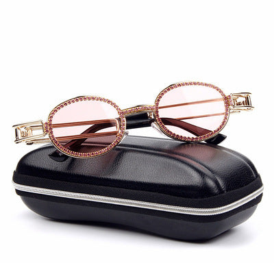 Damen feminine Designer-Sonnenbrille mit extravagantem Rahmen Karnz