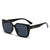 Damen oversized Sonnenbrille mit robustem Rahmen und dezenten Gläsern Karnz