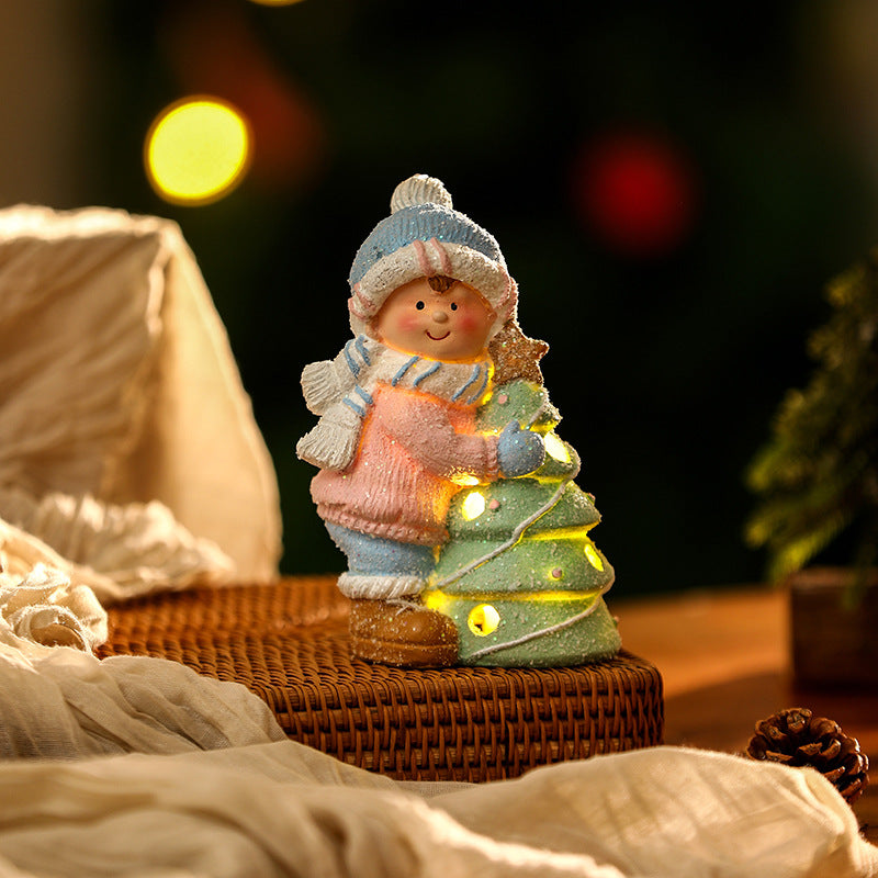 Dekorative Weihnachtsfigur im Schneemann-Design Karnz
