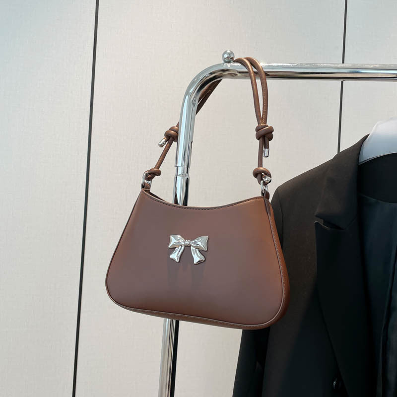Elegante Bow-Detail Umhängetasche Karnz