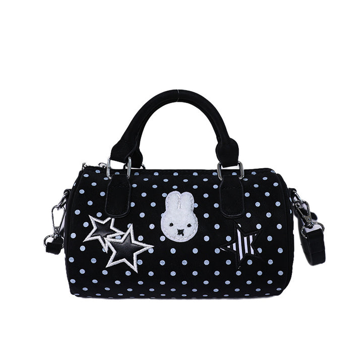 Spaß Bestickte Polka Dot Handtasche Karnz