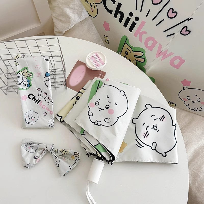 Damen Faltbarer Regenschirm mit niedlichen Cartoon-Motiven Karnz