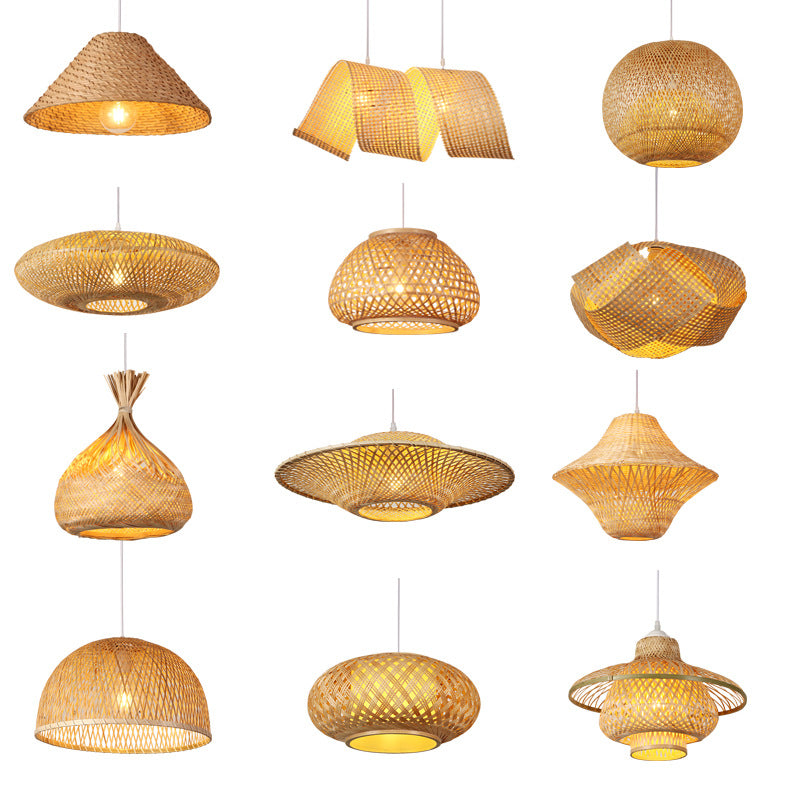 Woven Bamboo Deckenlampe