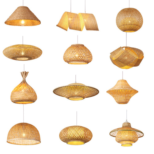 Woven Bamboo Deckenlampe