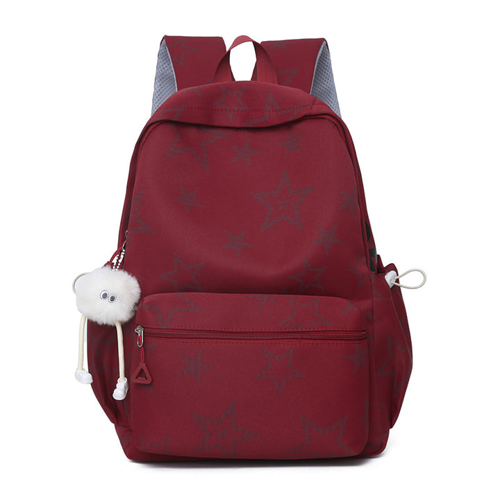 Stern-Bestickter Lässiger Rucksack Karnz