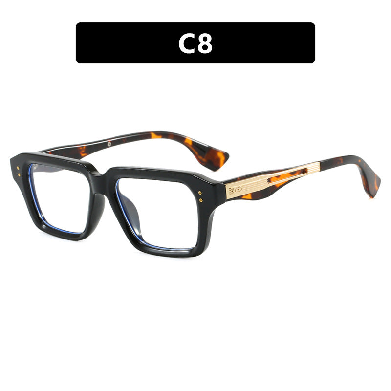 Damen stilvolle quadratische Sonnenbrille mit luxuriösem Schildkrötenmuster und strapazierfähigem Rahmen Karnz