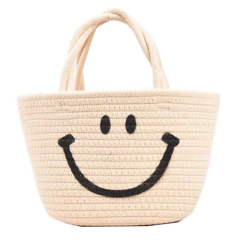Damen Handtasche mit fröhlichem Smiley-Motiv Karnz