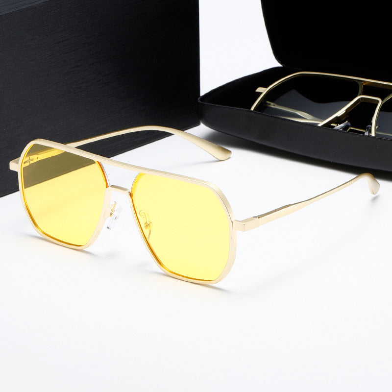 Damen Innovative modische Sonnenbrille mit rechteckigem Rahmen Karnz