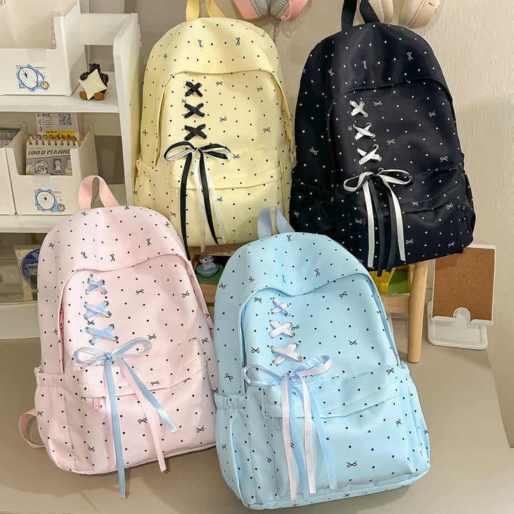 Stylische Schnürverschluss verzierten Rucksack Karnz