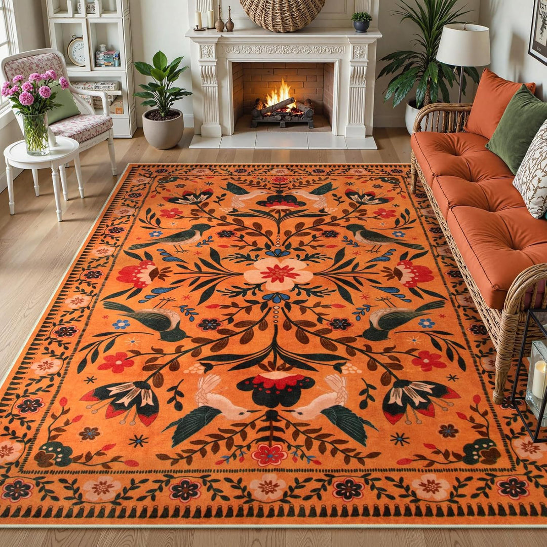 Dekorativer floraler Teppich