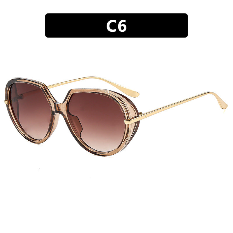 Damen Cat-Eye Sonnenbrille mit blendfreiem UV-Schutz und luxuriösem Metallrahmen Karnz