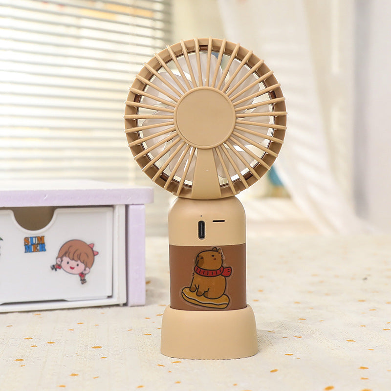Damen Tragbarer Handventilator mit LED-Beleuchtung und kinderfreundlichem Design Karnz
