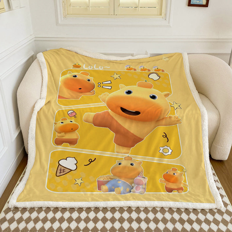 Kinder gemütliche Plüschdecke Karnz