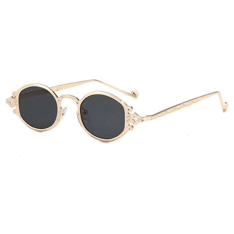 Modische Sonnenbrille mit Eleganter Geschwungener Fassung Karnz