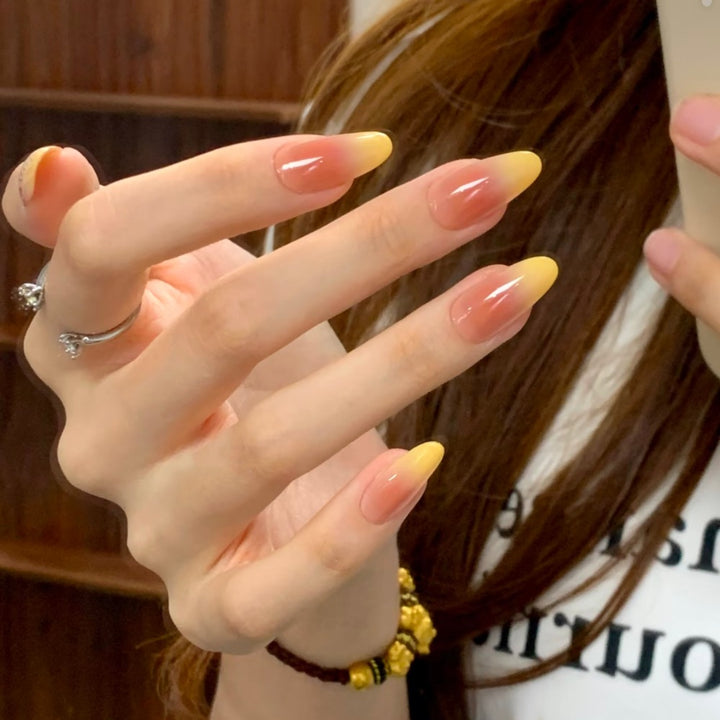 Ombre Press-On Nägel mit glänzendem Finish Karnz