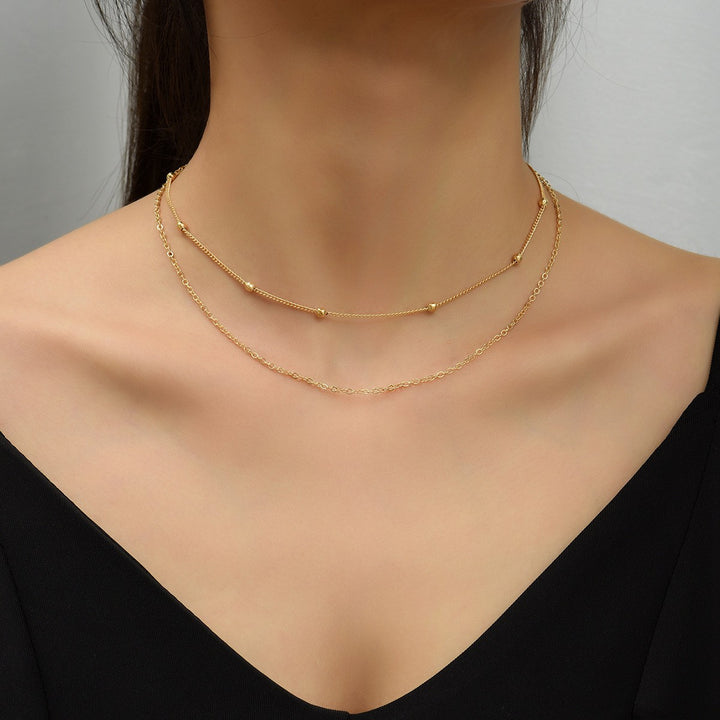 Elegante Schicht-Halskette Karnz