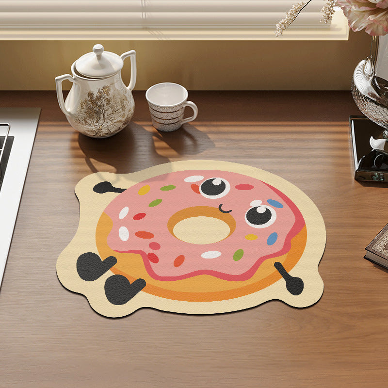 Cute Donut-Shaped Non‑Slip Heat-Resistant Table Placemat