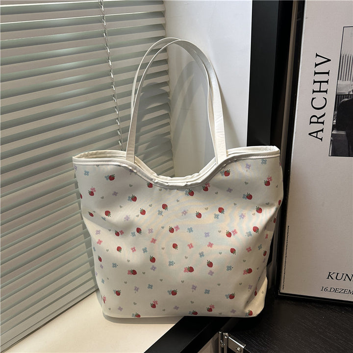Blumenmuster Einkaufs-Totetasche Karnz