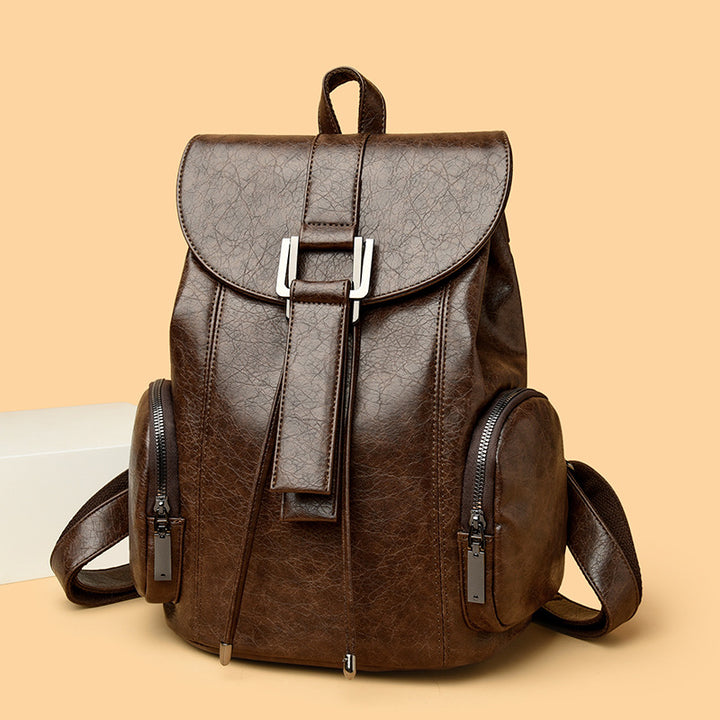 Retro-Chic Vegan Leder Rucksack Karnz