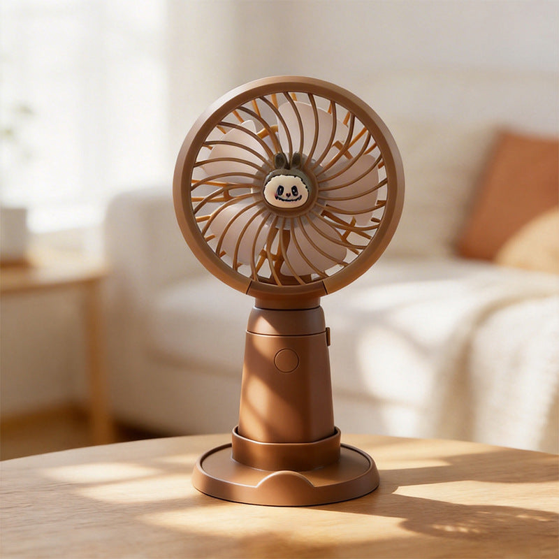 Damen tragbarer Mini-Lüfter mit kreativer Tiermotivation Karnz