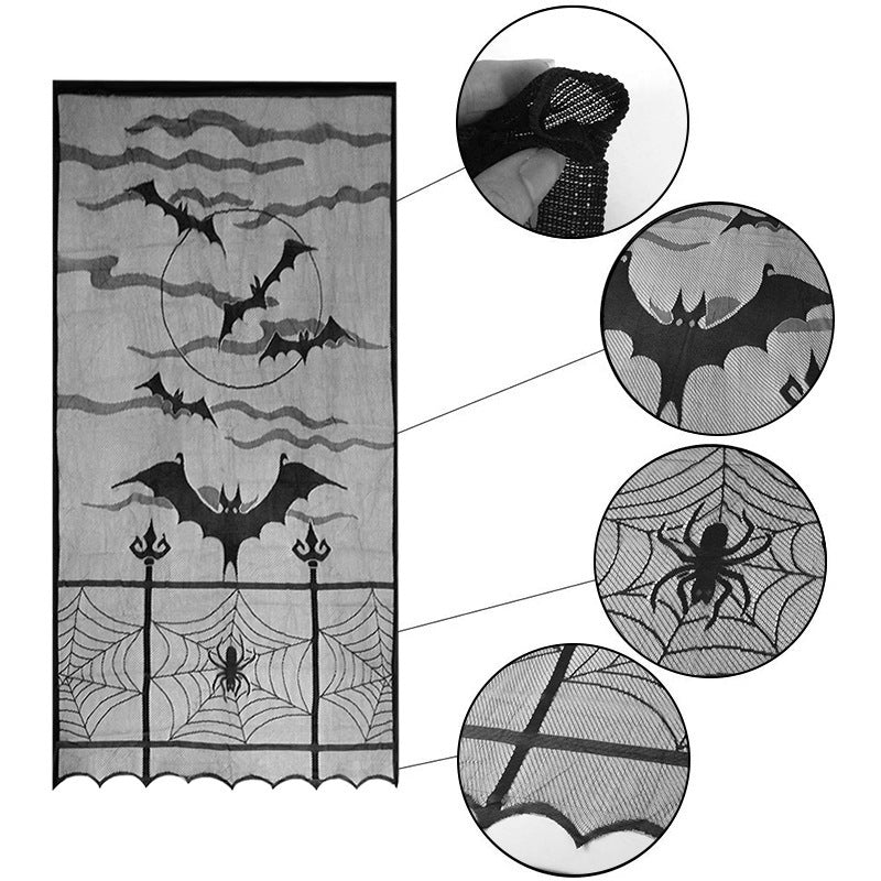 Dekorative Spinnennetz Tischdecke
