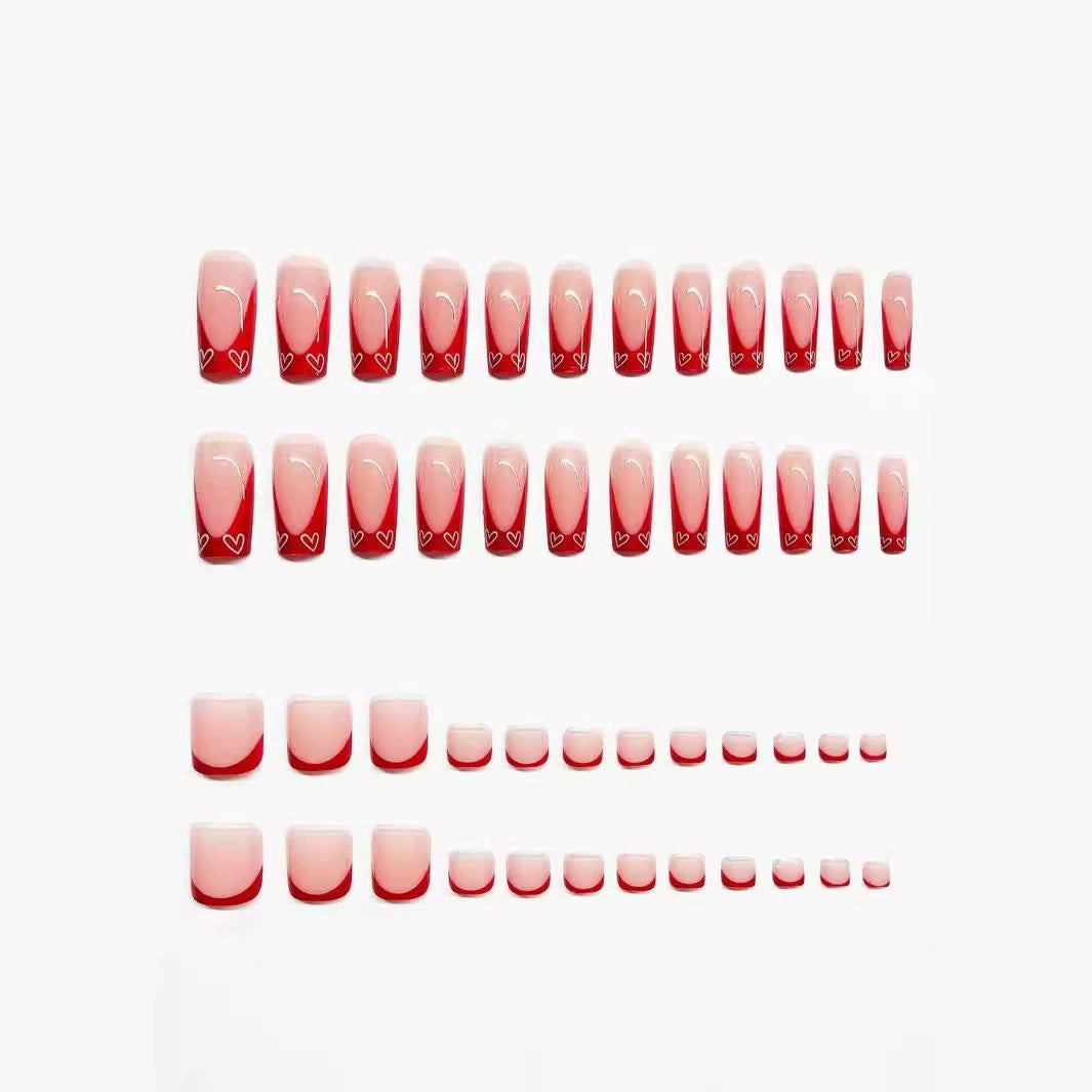 Elegante Double-Tip Press-On Nagelset Karnz