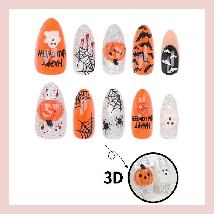 Kunstnagelset mit Halloween-Motiven Karnz 1787560980