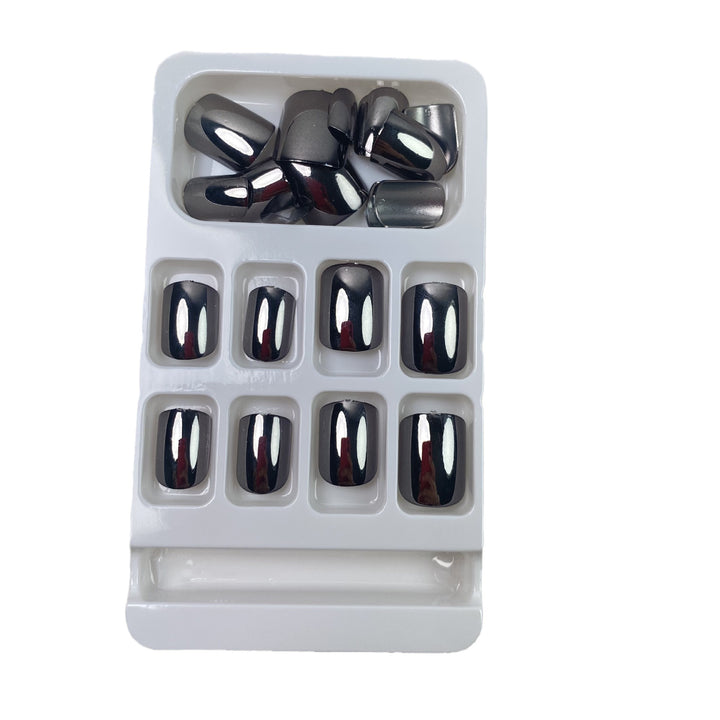 Premium Glänzendes Press-On Nagelset Karnz