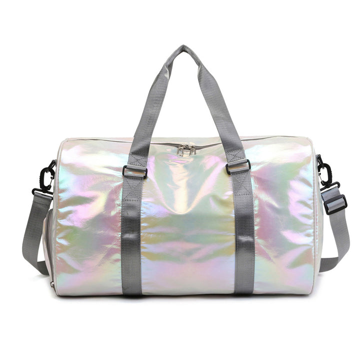 Iridescent Reis-Duffel Tasche