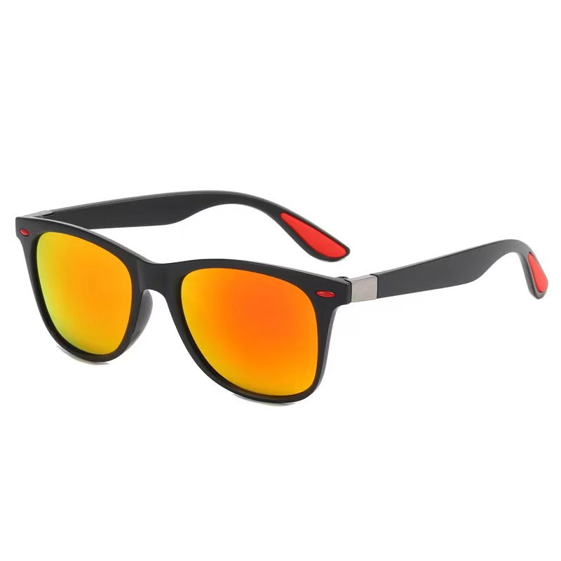 Damen stilvolle Retro-Sonnenbrille mit robustem Gestell Karnz