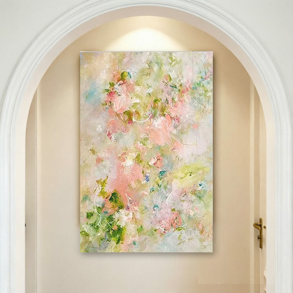 Abstrakte Blumen Leinwand Kunstwerk