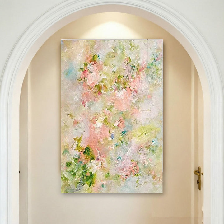 Abstrakte Blumen Leinwand Kunstwerk